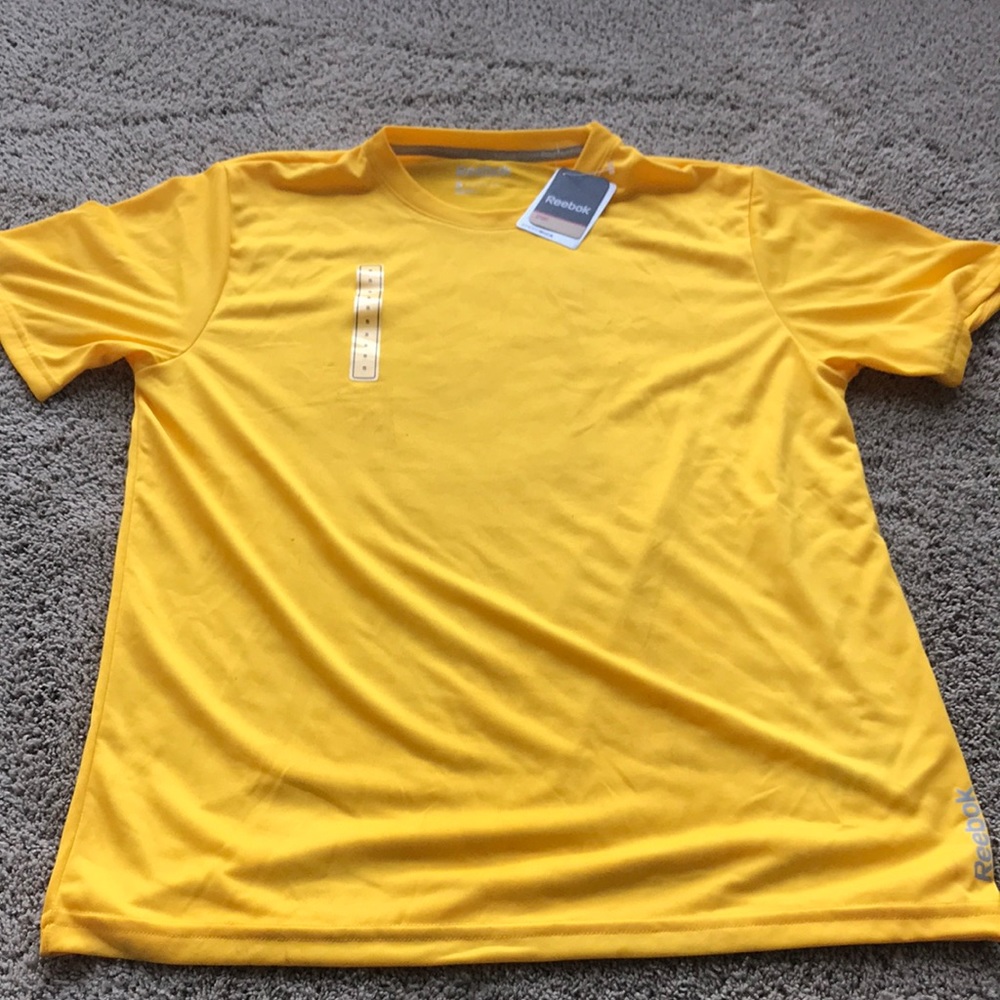 Brand New Reebok Yellow/Gold Shirt